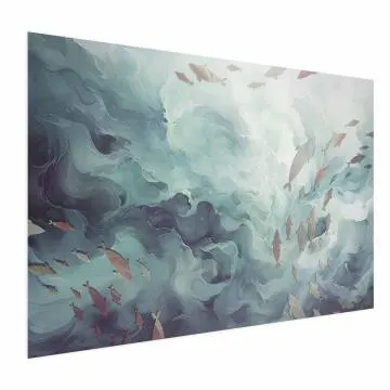 Plakat Ryby w oceanie 42x29,7 cm bez ramy bez marginesu