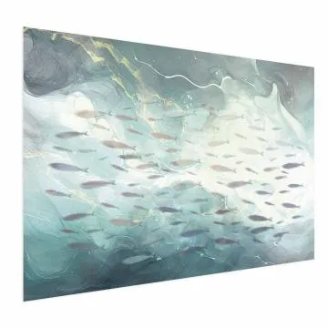 Plakat Ławica ryb 30x21 cm bez ramy bez marginesu