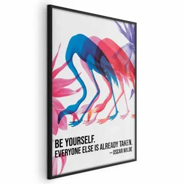 Plakat Kolorowa repetycja 60x90 cm z ramą czarną bez marginesu