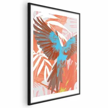 Plakat Egzotyczne skrzydła 60x90 cm z ramą czarną z marginesem