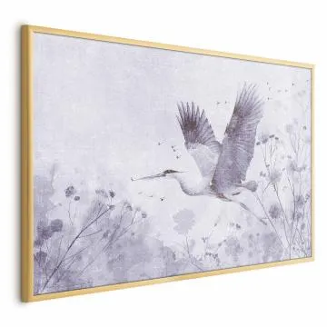 Plakat Majestatyczny lot 30x21 cm z ramą złotą bez marginesu
