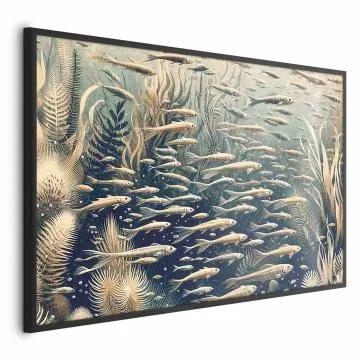 Plakat Oceaniczna przyroda 60x40 cm z ramą czarną bez marginesu