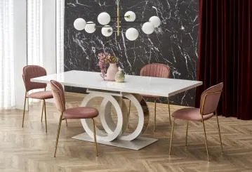 Krzesło tapicerowane K499 VELVET różowe