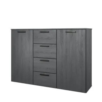 Komoda GALAXY 2D4S 132cm dąb carbon