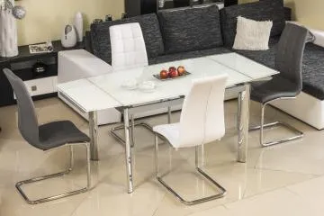 Stół GD-020 120(180)x80 biały rozkładany
