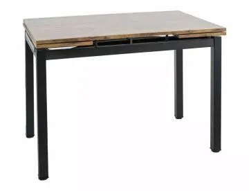 Stół rozkładany GD-017 110(170)x74 orzech vintage/czarny mat