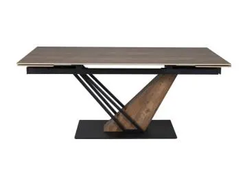 Stół rozkładany GENESIS 180(240)x90 dąb legno/ czarny