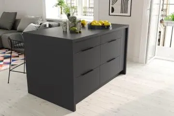 Wyspa kuchenna 120 cm grafitowa