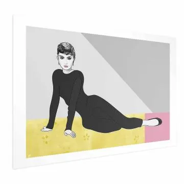 Plakat Piękna Audrey 30x21 cm bez ramy z marginesem
