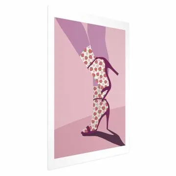 Plakat Skarpetki w truskawki 40x60 cm bez ramy z marginesem