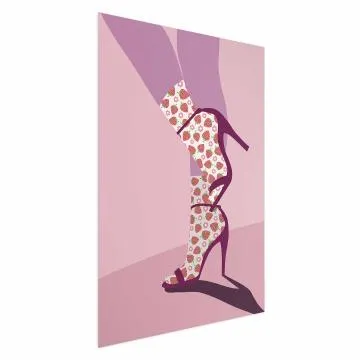 Plakat Skarpetki w truskawki 21x30 cm bez ramy bez marginesu