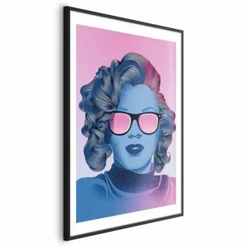 Plakat Norma Jeane 60x90 cm z ramą czarną z marginesem