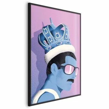 Plakat Freddie 21x30 cm z ramą czarną bez marginesu