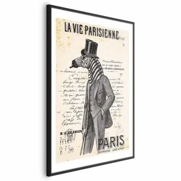 Plakat La Vie Parisienne 29,7x42 cm z ramą czarną z marginesem