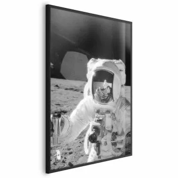 Plakat Zawód kosmonauta 60x90 cm z ramą czarną bez marginesu