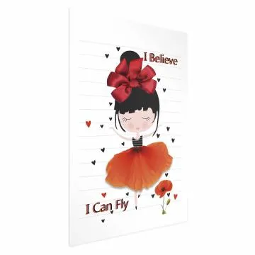 Plakat Fly 40x60 cm bez ramy z marginesem