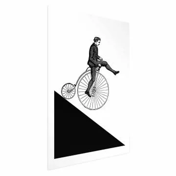 Plakat Cyklista 29,7x42 cm bez ramy z marginesem