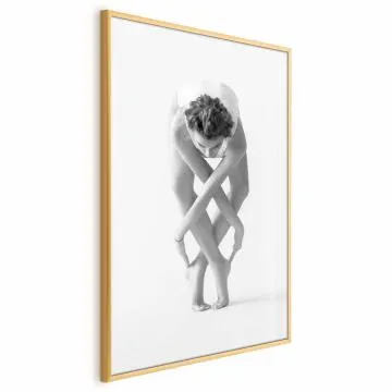Plakat Balet 21x30 cm z ramą złotą bez marginesu