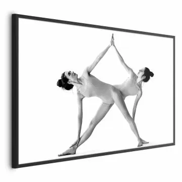 Plakat Joga 90x60 cm z ramą czarną bez marginesu