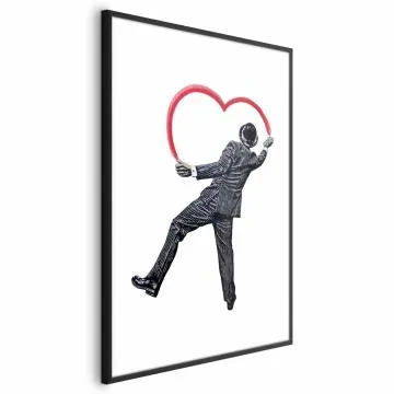 Plakat Elegancki graficiarz 29,7x42 cm z ramą czarną z marginesem