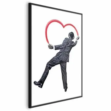 Plakat Elegancki graficiarz 29,7x42 cm z ramą czarną bez marginesu