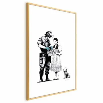 Plakat Dorotka 29,7x42 cm z ramą złotą z marginesem