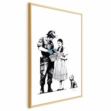 Plakat Dorotka 21x30 cm z ramą złotą bez marginesu