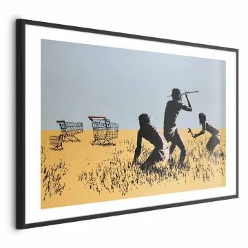 Plakat Łowcy promocji 60x40 cm z ramą czarną z marginesem