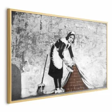 Plakat Pokojówka 30x21 cm z ramą złotą bez marginesu