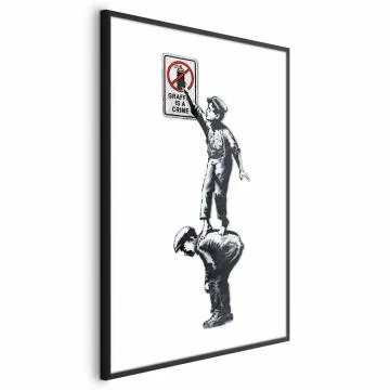 Plakat Graffiti 40x60 cm z ramą czarną z marginesem
