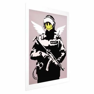 Plakat Policjant 40x60 cm bez ramy z marginesem