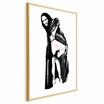 Plakat Bolesne siedzenie 29,7x42 cm z ramą złotą bez marginesu