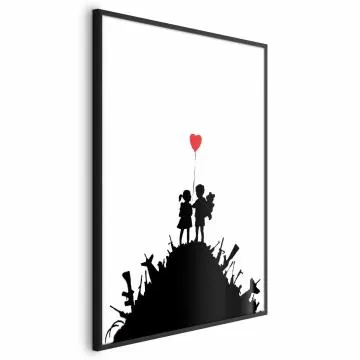 Plakat Pole bitwy 21x30 cm z ramą czarną bez marginesu