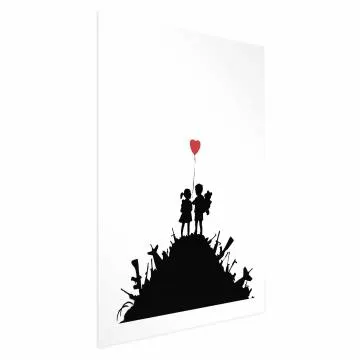 Plakat Pole bitwy 40x60 cm bez ramy z marginesem