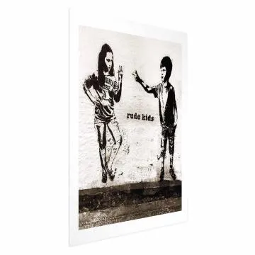 Plakat Niegrzeczne dzieci 21x30 cm bez ramy z marginesem