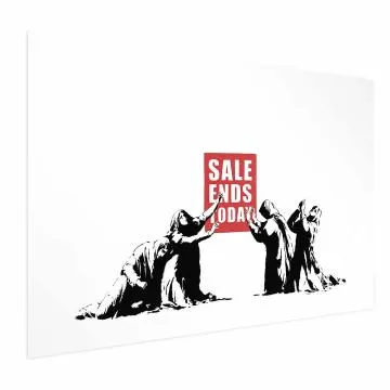 Plakat Wyprzedaż 30x21 cm bez ramy z marginesem