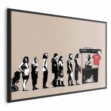 Plakat Zniszczyć kapitalizm 42x29,7 cm z ramą czarną bez marginesu