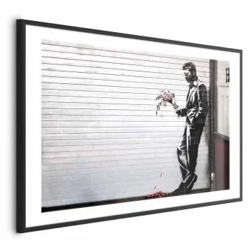 Plakat Zakochany 30x21 cm z ramą czarną z marginesem