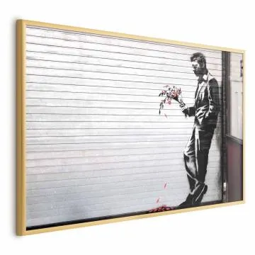 Plakat Zakochany 42x29,7 cm z ramą złotą bez marginesu