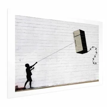 Plakat Latająca lodówka 42x29,7 cm bez ramy z marginesem