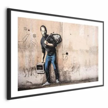 Plakat Steve 60x40 cm z ramą czarną z marginesem