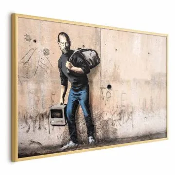 Plakat Steve 60x40 cm z ramą złotą bez marginesu