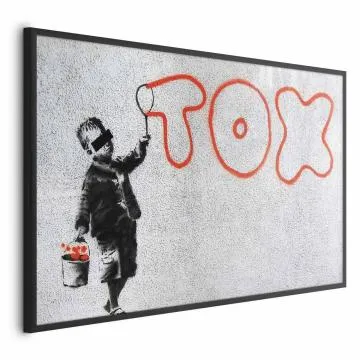 Plakat Toksyczny 42x29,7 cm z ramą czarną bez marginesu