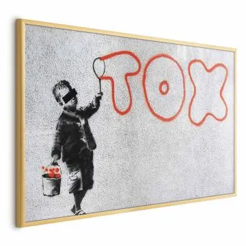 Plakat Toksyczny 42x29,7 cm z ramą złotą bez marginesu