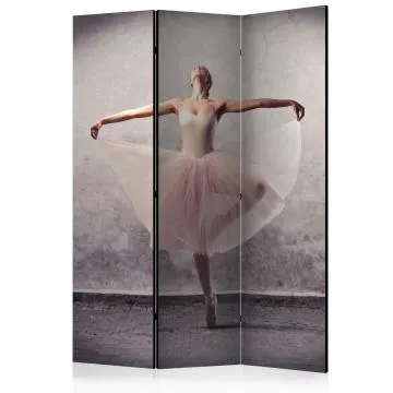 Parawan dwustronny Ludzie 135x172 cm 3-częściowy szary