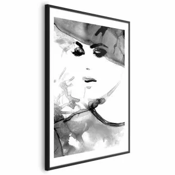 Plakat Zakochana elegancja 60x90 cm z ramą czarną z marginesem