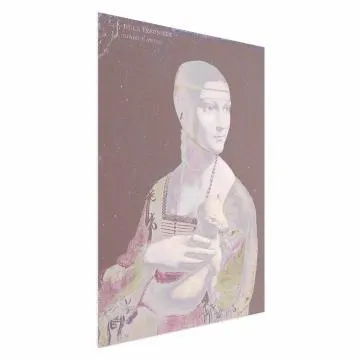 Plakat Pastelowa dama 60x90 cm bez ramy bez marginesu