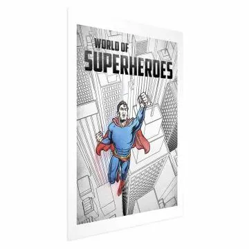 Plakat Superheroes 60x90 cm bez ramy z marginesem