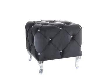 Pufa HESTIA K VELVET czarna