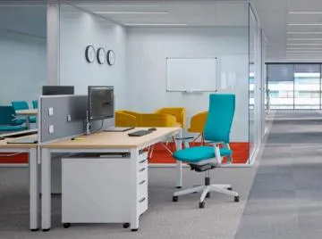 Kontenerek biurowy EASY SPACE MOB PB 4S 43cm biały mobilny